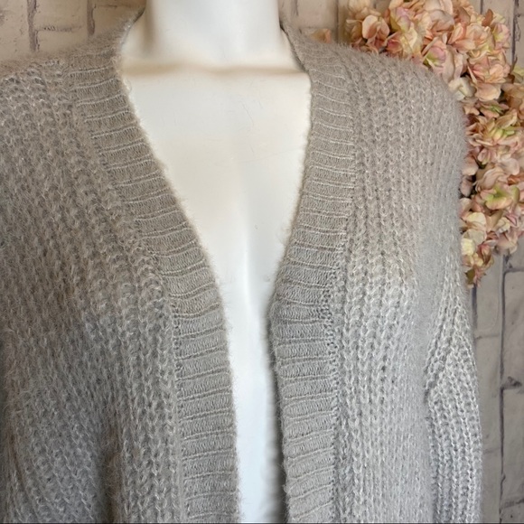 NWOT 21 Main gray soft duster cardigan Large - Picture 3 of 11